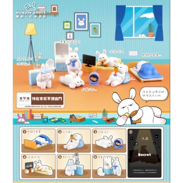 [Blind box - Sẵn - Hỏa Tốc ] MÔ HÌNH NHÂN VẬT Monday Bruce Series 7 - Ngày ở nhà 🌼Blind Box Nhà Đông Đông🌼