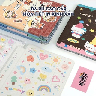 Bao da iPad Cute Origami Daily khe bút cố định gấp xếp xoay 360 cho Pro 11, Mini 6/7, Air 4/5/6/7, Gen7/8/9/10/11, Pro M