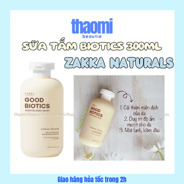 Sữa tắm lợi khuẩn hương nước hoa Good Biotics Scented Body Wash Zakka Naturals 300ml
