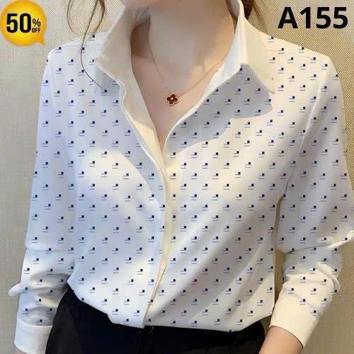 Áo Sơ Mi Nữ Chất Mango Cao Cấp Hoạ Tiết Form Chuẩn Công Sở Phối Quần Tây Chân Váy Đẹp Sang Trọng- A155