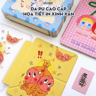 Bao da iPad Cute Origami PMART khe bút cố định gấp xếp xoay 360 cho Pro 11, Mini 6/7, Air 4/5/6/7, Gen7/8/9/10/11, Pro M