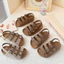 Dép Sandal Cho Bé 3 Dây Quai Hậu Da Lộn Mềm Quai Dán Tiện Lợi Đi Chơi, Đi Học TH Kids