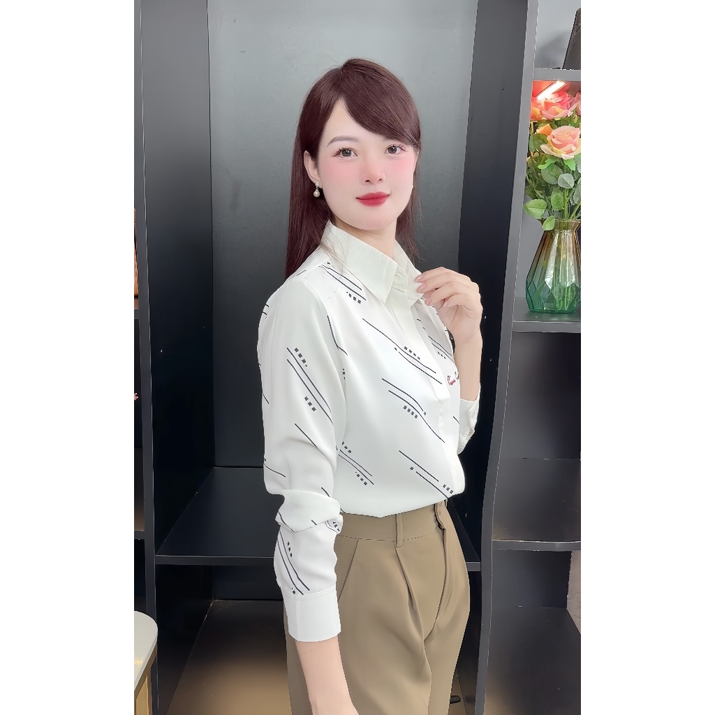 Áo Sơ Mi Nữ Chất Mango Cao Cấp Form Chuẩn Công Sở Phối Quần Tây Chân Váy Đẹp Sang Trọng- A162 / A149