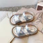Dép Sandal Bé Gái Quai Chéo Cao Cấp – Đế Mềm Chống Trượt, Thoáng Khí, Phong Cách Hàn Quốc Cho Bé