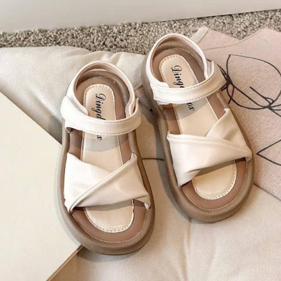 [M071] Dép Sandal Bé Gái Quai Chéo Cao Cấp – Đế Mềm Chống Trượt, Thoáng Khí, Phong Cách Hàn Quốc Cho Bé