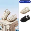 Xăng Đan Đế Da Mềm Mại Chống Trượt, Giày Rọ Đan Dây Quai Dán Cho Bé Gái Đi Nhẹ Nhàng Dễ Di Chuyển (form to)