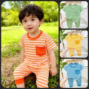 Bộ Cộc Quần Dài Thun Lạnh Cho Bé 6 - 16kg may rộng rãi, vải mềm mát dễ mặc - MS25