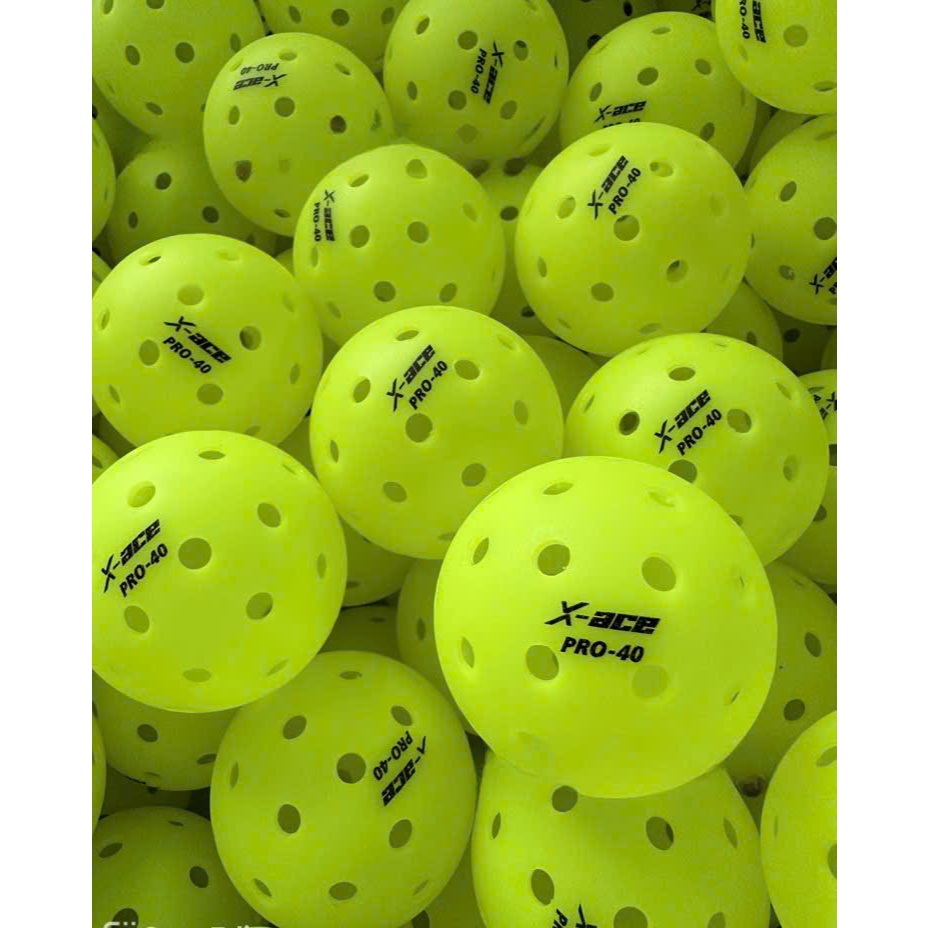 Bóng Pickleball thi đấu X-ACE Pro 40 lỗ chất liệu PE, bền bỉ, chính xác trong từng pha bóng