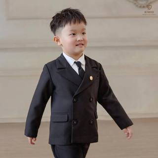 Set Vest Màu Đen Cho Bé Trai KIMEE KIDS Dự Tiệc, Sinh Nhật, Chất Liệu Thoải Mái, Từ 1-10 Tuổi Được Thiết Kế Bởi Kimee