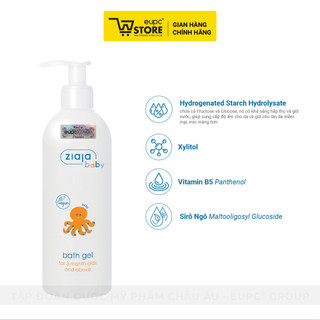 Tắm Gội 2in1 Cho Trẻ Em Từ 3 Tháng Tuổi Ziaja Baby 300ml Làm Sạch Nhẹ Nhàng Và Chăm Sóc Da Tóc Trẻ EUPC STORE