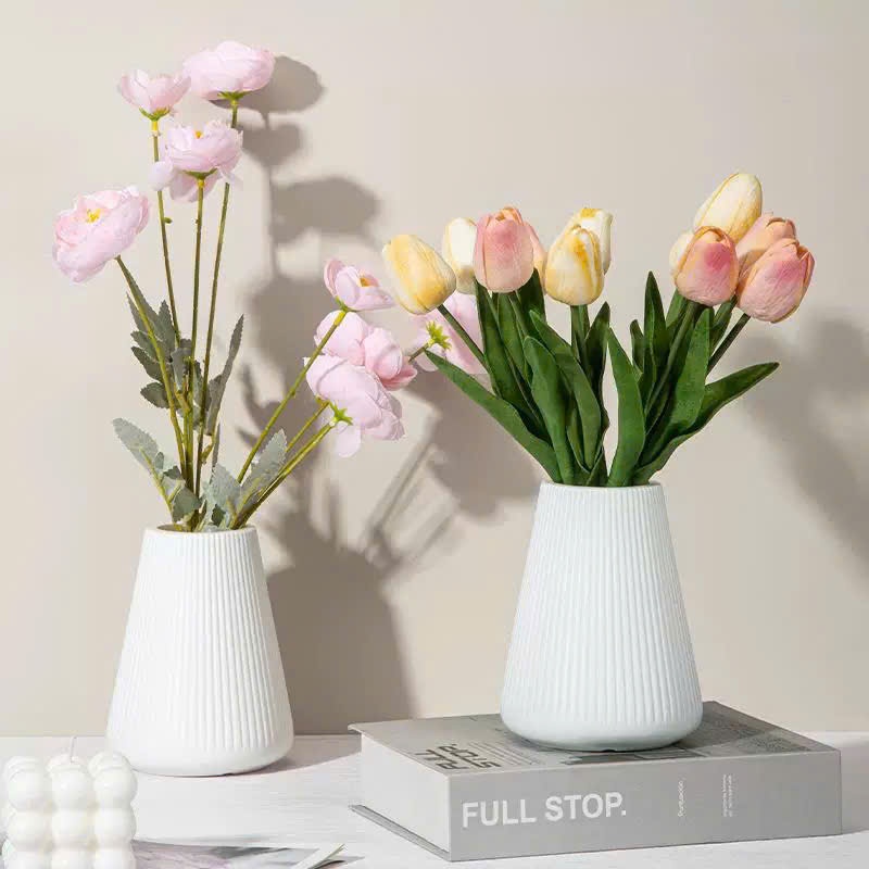 Bình Cắm Hoa - Lọ Hoa Bằng Nhựa Việt Nhật Giả Gốm, Dùng Trang Trí Nhà Cửa, Decor..