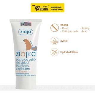Kem Chăm Sóc Nướu Lợi Từ Chiếc Răng Đầu Tiên Của Bé Ziaja 50ml Không Chứa Flour, An Toàn Khi Nuốt EUPC STORE