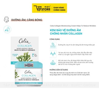 Kem Bảo Vệ Dưỡng Ẩm Giảm Nhăn Collagen Celia 50ml Lành Tính, An Toàn Cho Mọi Loại Da EUPC STORE