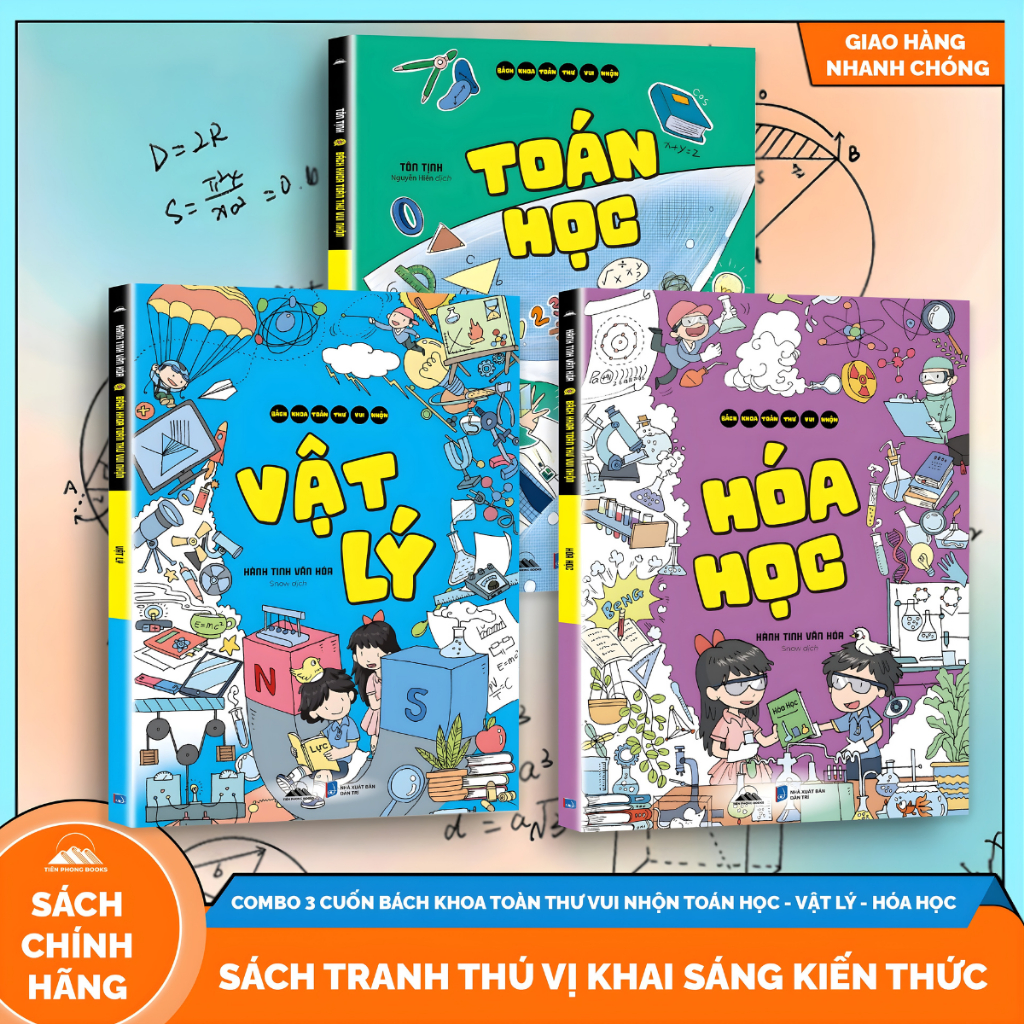 Sách - Toán Học, Vật Lý, Hóa Học- - Combo 3 Cuốn Bách Khoa Toàn Thư Vui ...