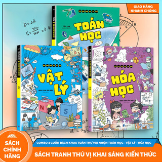 Sách - Toán Học, Vật Lý, Hóa Học - Combo 3 Cuốn Bách Khoa Toàn Thư Vui Nhộn - Tiên Phong Books