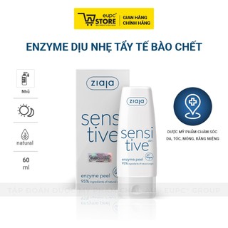 Enzyme Dịu Nhẹ Tẩy Tế Bào Chết Ziaja Sensitive 60ml Thích Hợp Dùng Chăm Sóc Mọi Loại Da EUPC STORE