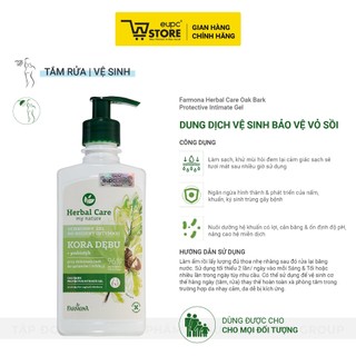 Dung Dịch Vệ Sinh Bảo Vệ Vỏ Sồi Farmona Herbal Care 330ml An Toàn Cho Mọi Đối Tượng EUPC STORE