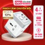 Ổ Chia Điện Deli 4 Chấu, Ổ Cắm Mở Rộng Tích Hợp Cổng USB &TypeC Tiện Lợi, Chống Giật An Toàn Cho Trẻ