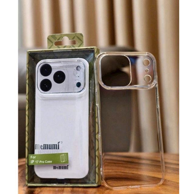 Ốp lưng Memumi Clear Slim Cho iPhone 17 Pro Max 16/ 15/ 14 Plus