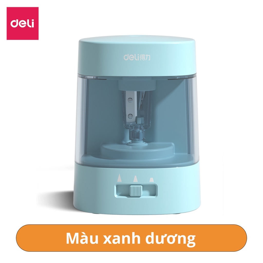 Gọt Bút Chì Điện Deli Deli Chuốt Chì Tự Động 3 Chế Độ Tiện Lợi Nhanh Chóng Phù Hợp Với Mọi Loại Chì