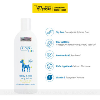 Sữa Dưỡng Ẩm Làm Mềm Bảo Vệ Toàn Thân Cho Trẻ Từ 1 Tháng Tuổi Ziaja Baby 300ml EUPC STORE