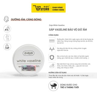 Sáp Vaseline Bảo Vệ Giữ Ẩm Ziaja 30ml Đặc Tính Bôi Trơn Và Bảo Vệ, Khóa Ẩm Tốt Đa Công Dụng EUPC STORE