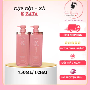 Dầu gội cặp cao cấp K - Zata - phục hồi tóc đa tầng, dưỡng tóc, làm mềm mượt óng ả