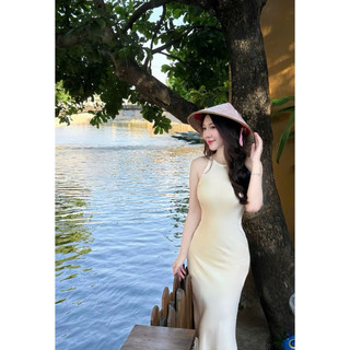[ HÀNG Sẵn ] Váy Lụa Dáng Dài From Suông Kèm Khăn Tơ, Váy Lụa Mát Mặc đi chơi đi dạo CÉLA