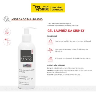 Gel Lau, Rửa Da Sinh Lý Chăm Sóc Cá Nhân Ziaja Med 200ml Làm Sạch Hiệu Quả, Không Cần Rửa Lại Với Nước EUPC STORE