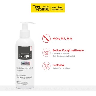 Gel Lau, Rửa Da Sinh Lý Chăm Sóc Cá Nhân Ziaja Med 200ml Làm Sạch Hiệu Quả, Không Cần Rửa Lại Với Nước EUPC STORE