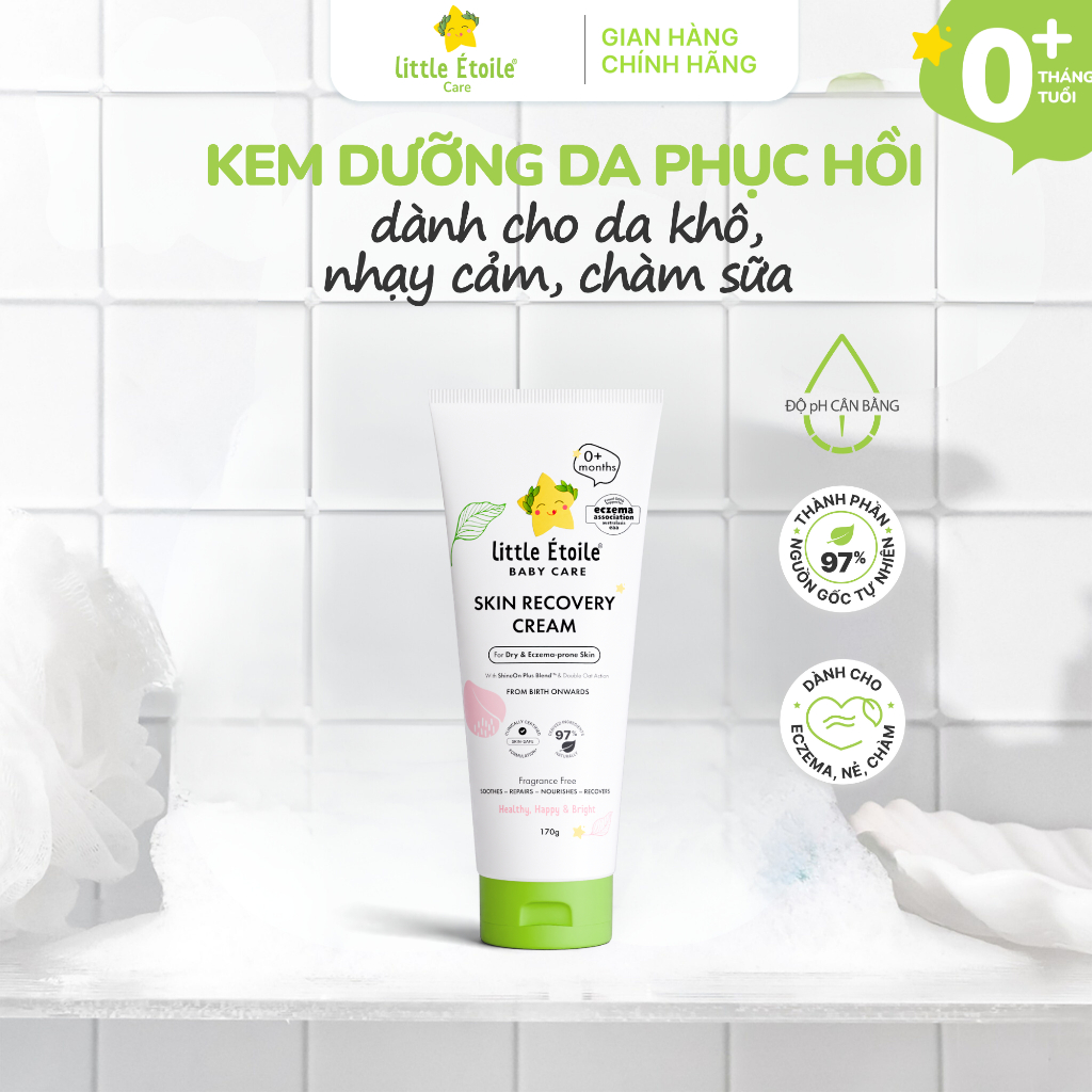 Kem dưỡng da Little Étoile Baby Care Úc phục hồi cho da khô-nhạy cảm của bé