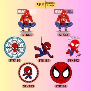 Bộ Hình In, Ủi Nhiệt Spider Man 04 - CP8 PET Sticker