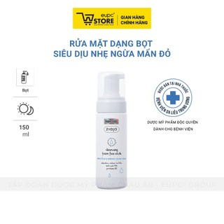 Rửa Mặt Dạng Bọt Siêu Dịu Nhẹ Giảm Mẩn Đỏ Ziaja 150ml An Toàn Cho Da Nhạy Cảm EUPC STORE