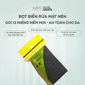 Set 12 bọt biển rửa mặt nén – Làm sạch dịu nhẹ, thân thiện với làn da