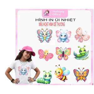 Hình in ủi nhiệt-Hình ủi áo em bé tại nhà bằng bàn ủi-theo yêu cầu CHAT SHOP