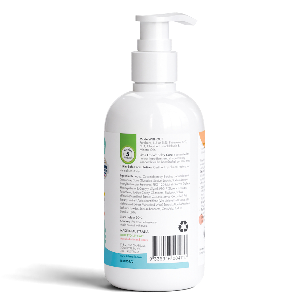Dung dịch vệ sinh Little Étoile Baby Care Úc làm sạch dịu nhẹ vùng nhạy cảm cho bé