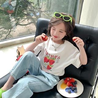 A66-[tomnaukid] Áo thun cộc tay bé gái đáng yêu mặc đi học đi chơi thoải mái - Size 9-40Kg
