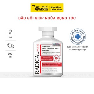 Dầu Gội Giúp Giảm Rụng Tóc Radical Med 300ml Dưỡng Ẩm, Chăm Sóc Tóc Và Da Đầu, Giúp Tóc Chắc Khỏe EUPC STORE