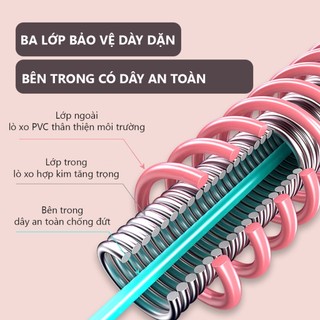 Vòng lắc eo thể dục 3 lớp PVC cao cấp giúp giảm mỡ bụng săn chắc vòng eo dùng cho mọi lứa tuổi TS15
