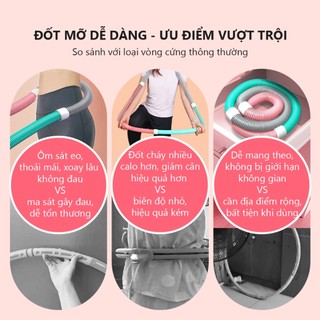 Vòng lắc eo thể dục 3 lớp PVC cao cấp giúp giảm mỡ bụng săn chắc vòng eo dùng cho mọi lứa tuổi TS15