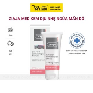 Kem Giảm Mẩn Đỏ Ziaja Med 50ml Làm Dịu Da, Kết Cấu Nhẹ Giảm Tiết Bã Nhờn EUPC STORE