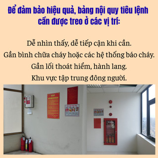 [2IN1] Biển báo Nội quy Tiêu lệnh tích hợp 2IN1 bằng Tôn/Tole hoặc mica chống rỉ sét, thẩm mỹ cao
