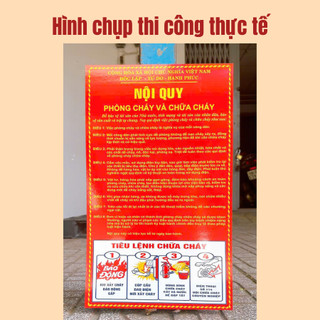 [2IN1] Biển báo Nội quy Tiêu lệnh tích hợp 2IN1 bằng Tôn/Tole hoặc mica chống rỉ sét, thẩm mỹ cao
