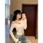 Áo Dài Tay Hở Vai Cổ Tròn RANSHI Ôm Body Sexy Quyến Rũ Chất Cotton Mềm Mịn - RA345