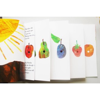 Sách tranh song ngữ Chú sâu háu ăn - The Very Hungry Caterpillar - Sách Song ngữ kinh điển cho bé từ 3-8 tuổi
