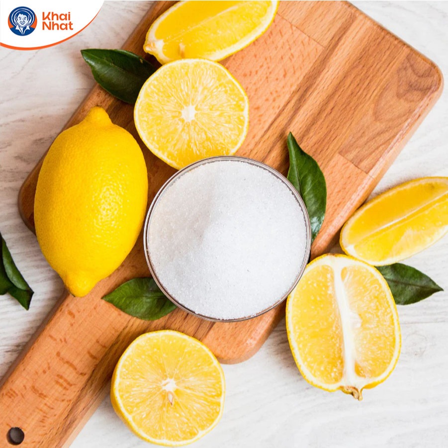 Bột chanh Acid Citric (C6H8O7.H2O>99%) - Bột tạo chua, Chất điều chỉnh PH (1kg/gói)