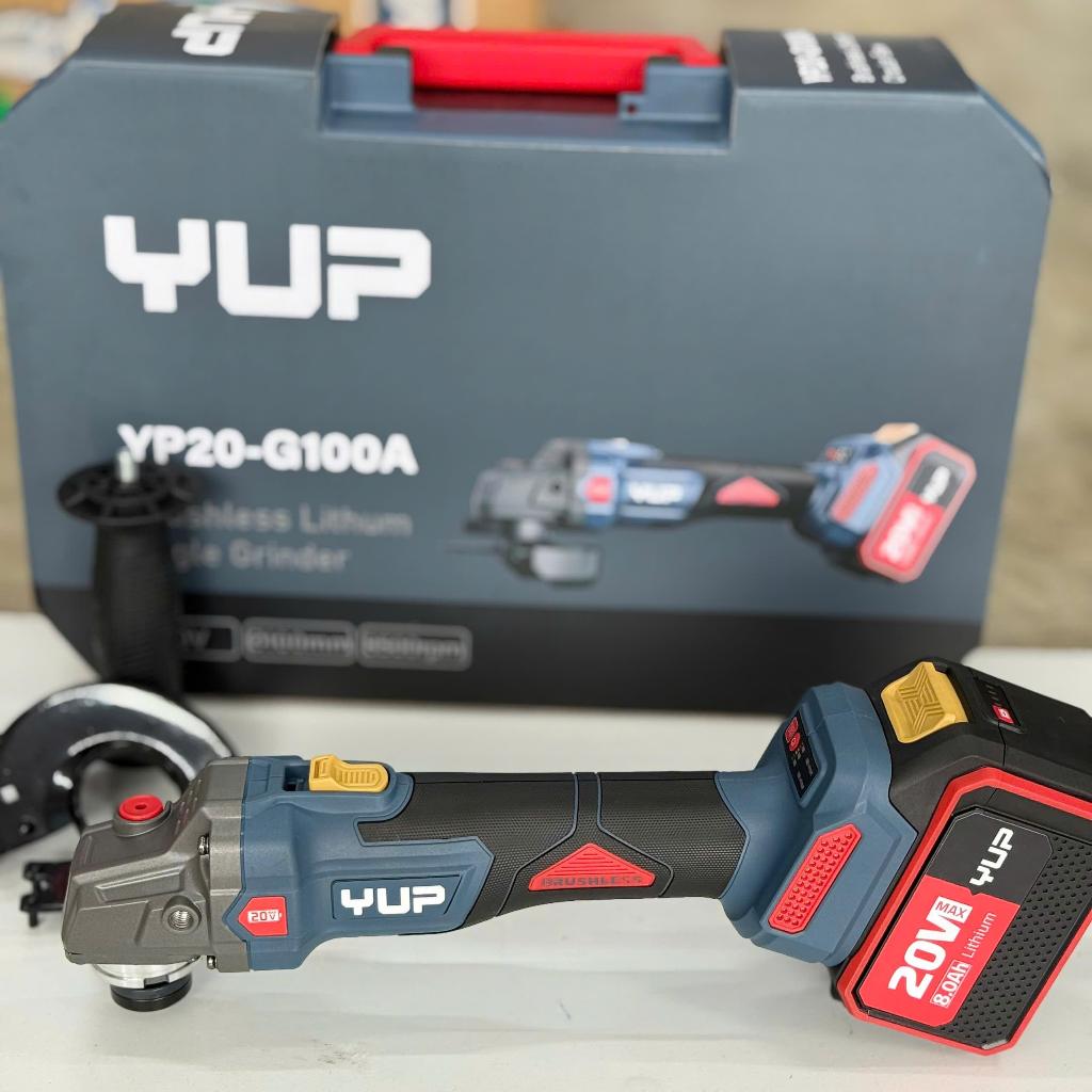 Máy mài góc pin 20V YUPAI YP20-G100A (100mm), chân pin phổ thông, động cơ không than-hộp đựng cứng