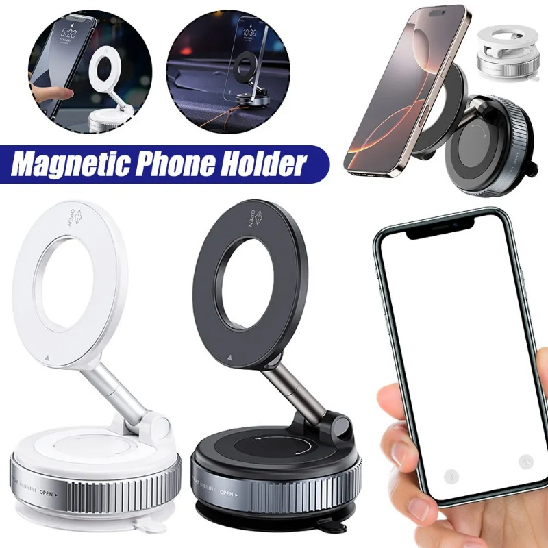 [ HÀNG CAO CẤP ] Giá đỡ điện thoại ô tô hút chân không từ tính xoay 360 ° BB-463