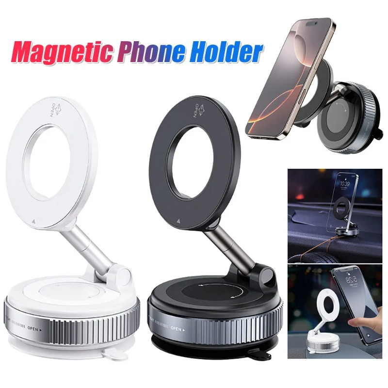 [ HÀNG CAO CẤP ] Giá đỡ điện thoại ô tô hút chân không từ tính xoay 360 ° BB-463