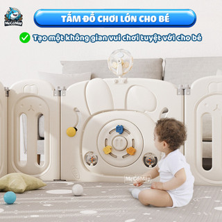 Quây Nhựa Gấp Gọn Pakey Thỏ Cao Cấp 2026 Tặng TRỤ BÓNG RỔ+ 100 BÓNG, Quây Cũi Cho Bé Đáng Yêu, Bảo Hành Trọn Đời